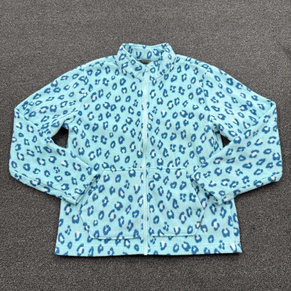 Eddie Bauer Girls Youth Fleece Jacket Lining Only Size L (14/16) Animal Print